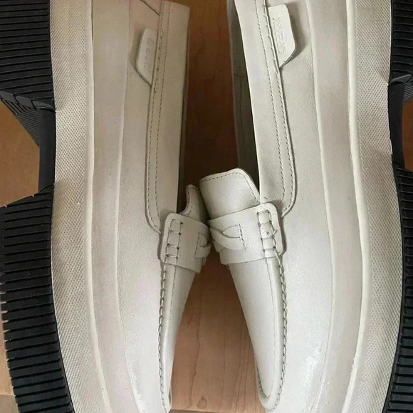 New Sperry Highland White Leather Upper Penny Loafer Platform Academia Preppy9.5 - Picture 6 of 14